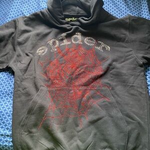Black and Red Graphic Hoodie